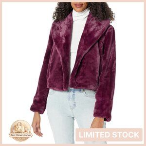 Faux Fur Jacket Classic Aviator Style Dry Clean Only Short Length